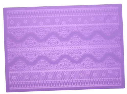 HOMOBABE Kuchenspitzen Silikonmatte Lebensmittelechtes Silikon Flexibel Für Fondant Backdeko Geprägt Flexibel Und Waschbar