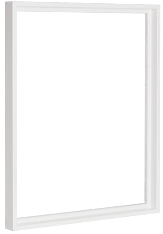 Bildershop-24 Schattenfugenrahmen Lamia 100x140cm Weiß (matt) Selbstmontage Bausatz DIY