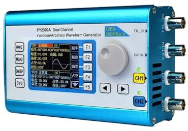 TIEOAXFT Generador de señales de Forma de Onda arbitraria con función DDS de Doble Canal Digital FY2300 de 6/12/20 MH/z, medidor de conteo de frecuencia y Fuente de señal(FY2300-12M)