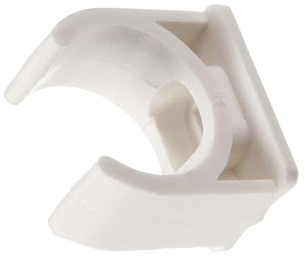 TA-VIGOR 20mm PVC Water Pipe Clamps Clips, 20pcs U-Shaped Tubing Hose Buckles for 20mm OD Tubing, TV Trays Hose Hanger Support Pex Tubing Hose Clamps Universal Single Pipe Clip
