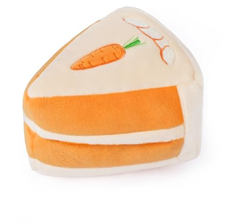 CHEWFFON Hund Puzzle Schnüffelspielzeug, Karotte Kuchen | Leckerli Verstecken, Anreicherung Spielzeug gegen Langeweile & geistige Stimulation, quietschendes Kuchengeschenk