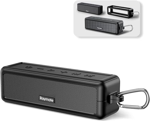 Raymate Bluetooth Speakers, HiFi Stereo Sound with DSP, 30W IPX7 Waterproof Speaker Wireless Bluetooth-V5.0, 1000mins Playtime, Portable Speaker for Home, Outdoor, Party