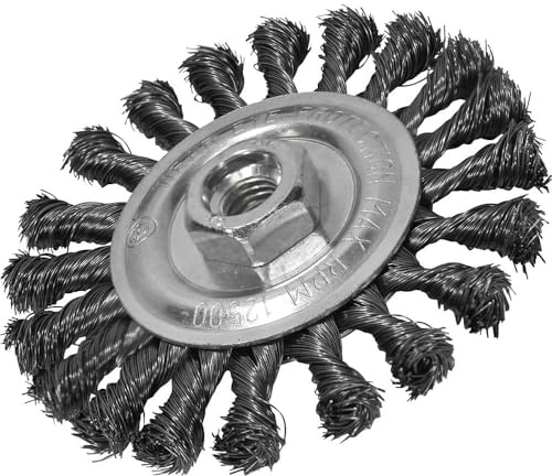 Faithfull wbct115 mm Brosse métallique circulaire 115 x 12 x M14 x 2 mm/0,35 mm fil