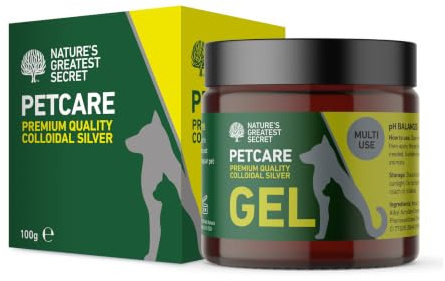 Nature's Greatest Secret Premium Colloidal Silver Petcare Gel 100g | With High-Grade Colloidal Silver | For Everyday Pet Skin Care