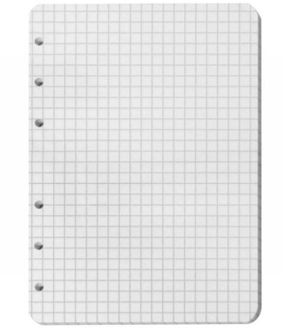 Ringbuch-Einlage A6 50Bl Kariert 1262000 Veloflex für Ringbuch 28 1164 295, Verpackungseinheit: 20 Stück