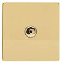 Varilight Polished Brass Flat Dimension Screwless V-Pro IR 3 Gang 3 x 100W LED Multi-Way Remote/Touch Control Dimmer Master Unit