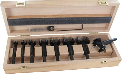 FAMAG Bormax 2.0 prima Staketenbohrersatz 8-teilig WS D=15,20,25,30,35,40,45,50mm im Holzkasten