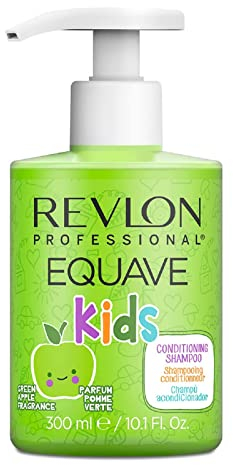 Revlon Professional Equave Kids Conditioning Shampoo, sulfatfritt schampo för barn, doft av gröna äpplen (300 ml)