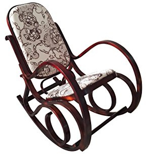 Schaukelstuhl im Thonet Stuhl Freischwinger Sessel Gartenmöbel Garten SK82