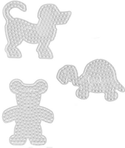 MAXI Perlen - Stiftplatte 8202 Hund, 8204 Teddy und 8210 Schildkröte