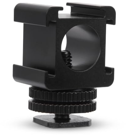 Topiky Dreifacher Blitzschuh-Adapter zur Verlängerung der Basishalterung für LED-Videoleuchte für Mikrofonmonitor