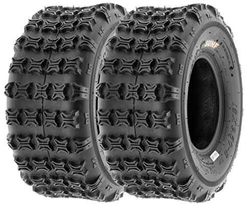 SunF A018 18x9.5-8 18x9.5x8 Quad ATV/UTV Mini Bike Reifen XC/SP-Rennreifen 6PR 33F TL E4, Satz von 2 Stück