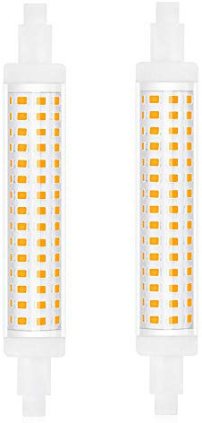 Bonlux R7s 118mm LED Bulb Linear Warm White 3000K Double Ended Base 15W J118 J Type Super Bright Floodlight 120W Halogen Lamp Replacement for Garden, Garage, Parlor, Non-Dimmable 240V (2-Pack