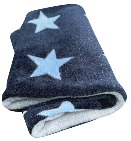 Wollhuhn Varma pojkar/flickor vår värmer vinterloop/tubsjal/slip-halsduk två lager fleece, Stjärnor blå/blå, En Storlek