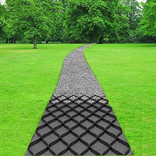 Stabilisateur de gravier Patio Pavés Extérieurs - Grilles De Gravier Geo Grid, Pliable Et Évolutive Stabilisateur De Grille De Sol, Pour L'aménagement Paysager Des Allées ( Size : 5x8.5m/16.4x27.9ft )