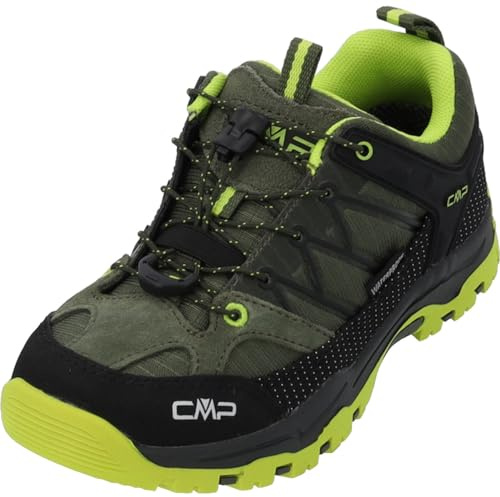CMP Kids Rigel Low Trekking Shoes Wp Unisex Kinder Trekking-Schuhe, Kaki Acid, 28 EU