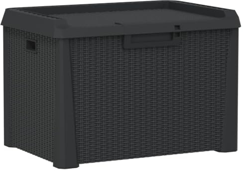 vidaXL Gartentruhe Anthrazit 125 L PP