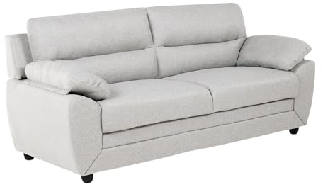 Vente-unique - Canapé 3 Places en Tissu Beige Manoa