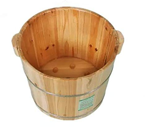 UYDJAKX Holz-Fußbad-Eimer, Holz-Eimer für Fußbad, Fuß-Whirlpool-Badeeimer, Fußwaschbecken-Eimer für Fußbad, Massage, Spa, Sauna, Einweichen (Größe: A) (B) Super EA-Vision Star of Light