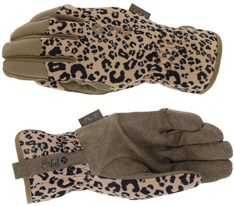 ESTEXO Gartenhandschuhe Arbeitshandschuhe Handschuhe Schutzhandschuhe Leopard Tan Größe S