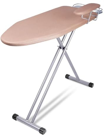 SCBTGKLN Bügelbrett Klappbares, 92x33cm Dampfbügelbrett mit Metallnetz, Verstellbar höhe, Universal-Bügeleisenablage, Bequeme Lagerung, mit Antirutschfüßen