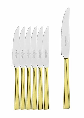 6 couteaux à steak, de la série Monterey Real Gold de Picard & Wielpütz