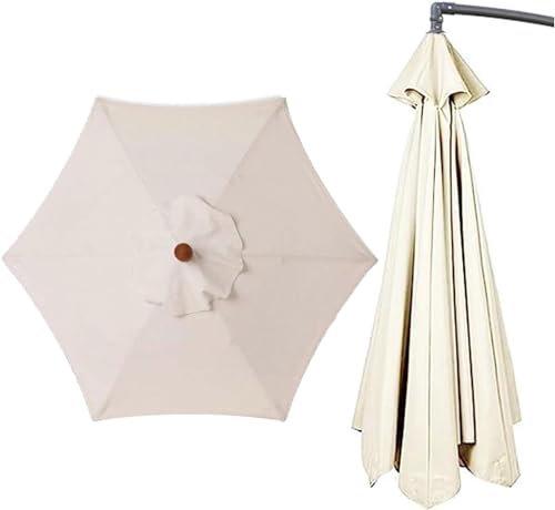 Parasol de terrasse imperméable de 2,7 m à 6 bras pour parasol de table de marché