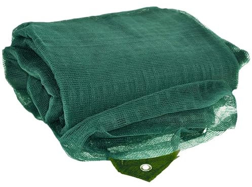 Telo Telone (Rete 33 gr/mq Con Apertura Centrale, 6x6 metri) Rete per raccolta Olive con Angoli Rinforzati e Bordo con occhielli per Frutta Secca Noci Mandorle