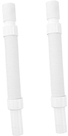 KITANDOVE 2 Stück Flexibler Ablaufschlauch Für Waschbecken Waschmaschine 80 Cm Pvc-abfluss Installieren