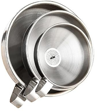 Imbuto for funghi, imbuto in acciaio inossidabile 3 pezzi, imbuto da cucina con filtro rimovibile for il trasferimento di liquidi o polveri 8,5/9,5/11,5 cm