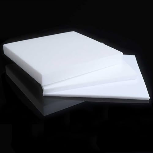COYOUCO Feuille de Plastique PTFE téflon Blanc, Taille 500 x 500 mm Panneau de téflon formable pour Joints et Bricolage,4mm