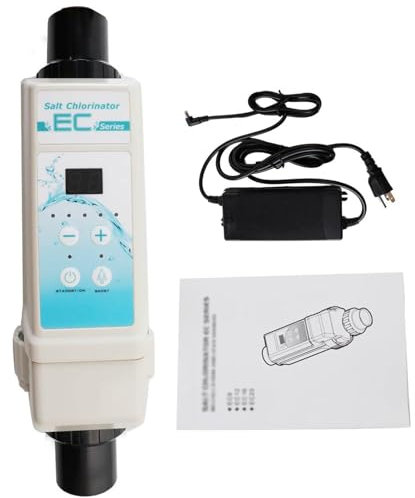 Sistemas Di Clorazione Per Piscine Con Acqua Salata Ec Con Display Di Salinità, Pulizia Automatica, Generatore Di Cloro Per Piscine Con Acqua Salata Per Piscine Spa,40M³/8g/hr
