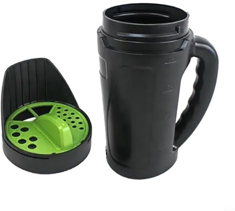 Zeroupshop Spandiconcime portatile, spargitore per erba, prato e giardino per erba, prato e ghiaccio