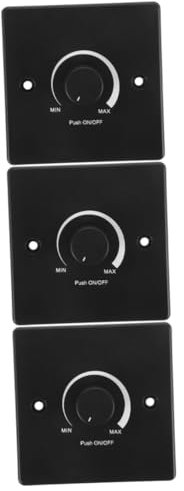 Vaguelly 3 Pezzi Interruttore Luci Camper Dimmer Di Illuminazione a 12 Volt Variatore Di Luminosità Della Luce Led Guidato Fioco Strisce Led Striscia Led Interruttore Camper Pc Black