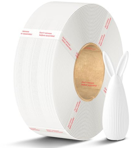 ANYCUBIC PLA Filament Refill, 1.75mm 3D Drucker Filament ohne Spule, Maßgenauigkeit +/- 0.02mm, passend zu den meisten wiederverwendbaren Spulen, 1KG Weiß