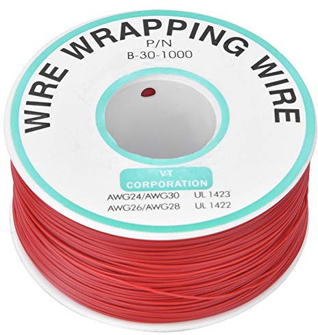 Circuito stampato con filo OK rosso che ripara il ponticello avvolgente 30AWG 300m