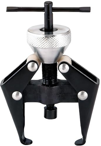 ERMWALR Heavy-Duty Battery Terminal Puller & Windscreen Wiper Arm Removal Tool Adjustable Carbon Steel for Car Alternator Tapered Spline Components Rust-Resistant Dual-Purpose Extractor