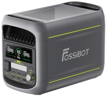 FOSSIBOT F1800 Générateur Électrique Portable 1024Wh, Batterie LiFePO4 Station électrique 1800W(Peak 2700W)，Charge Rapide 1200W, Mode ECO, Protection BMS pour Camping-Car, Maison, Voyage