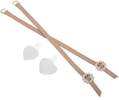 BESPORTBLE Cinturini per Tacchi Alti da Donna Fibbia in Perle, Cinturini Staccabili Antiscivolo per Scarpe alla Caviglia, Accessori Eleganti per Tacchi Confortevoli e Sicuri