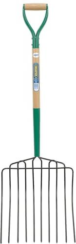 Draper 63578 10 Prong Manure Fork with Wood Shaft and MYD Handle