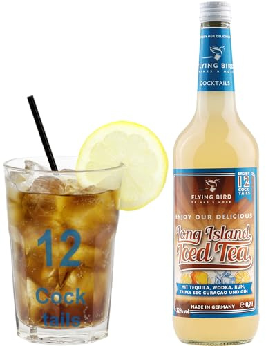 Flying Bird Long Island Iced Tea | 0,7l Flasche 32% vol für 12 Cocktails fertig gemixt | Mit Cola auf Eis servieren