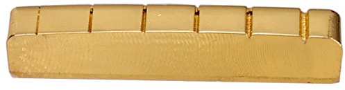 B Baosity Messing Gitarren Sattel Brücke Nut Steg Ersatz für LP EPI Style E-Gitarre, 43mm