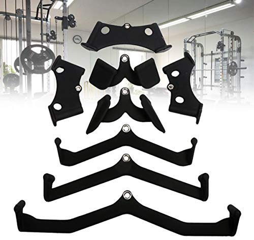 Ycrdtap Fitness Riemenscheibe Kabelmaschine Griffe, Kabelzüge Latzugstange Für Gym Und Home Krafttraining Bodybuilding (Ergogriffe) 8Pcs