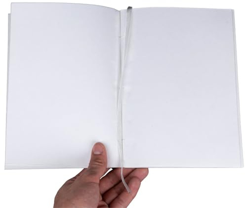 skaard Notizblock a5, Recycling-Papier, blanko, weiß, Nachfüllpapier z.B Notizbuch