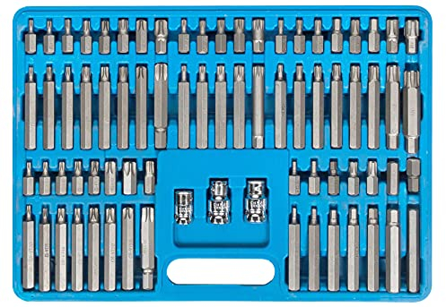 JOMAFA - JUEGO DE PUNTAS COMBINADAS ALLEN HEXAGONALES, TORX Y XZN SPLINE, 75 PIEZAS