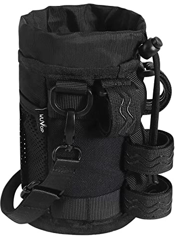WUVOP Bike Cup Holder, Water Bottle Holder Handlebar for Bikes with Mesh Pockets, Universal Cycling Bicycle Water Bottle Drink Cup Cage for Cruiser, Scooter, Mountain Bike, Road Bikes, Wheelchair