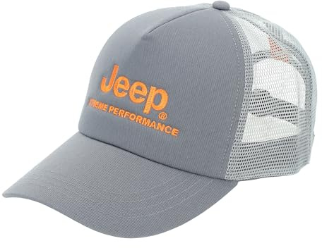JEEP O102630-J874 XP Man MESH Cap Xtreme Performance Embroidery JX22A Castlerock/Sun Orang Uni
