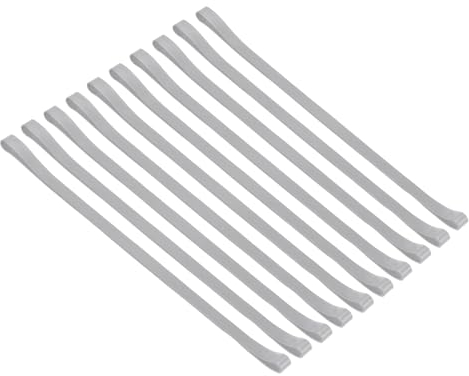 PATIKIL Bandes de Serviette, Lot de 10 Clips Élastiques pour Serviettes, Accessoires de Croisière, Sangles en Silicone Coupe-Vent pour Chaises de Plage, Gris