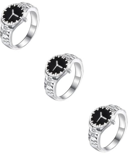 VALICLUD Paar Ringe 3st Herrenuhren Fingerringe Ansehen Uhren Für Männer Fingerringuhr Für Damen Damenuhr Fingerringuhr Für Herren Schmuck Liebhaber Europäisch Und Amerikanisch Herrenringe
