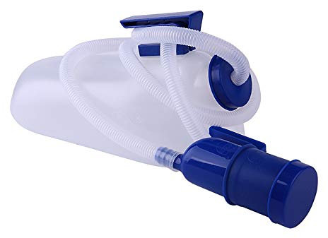 UNbit 2000 ml Urinal mit großem Fassungsvermögen, tragbares Herrenurinal mit 1,6 m langem Schlauch for bettlägerige Patienten. Bequem und praktisch Urinal